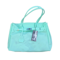 Large Jelly Firkin Bag — Aqua