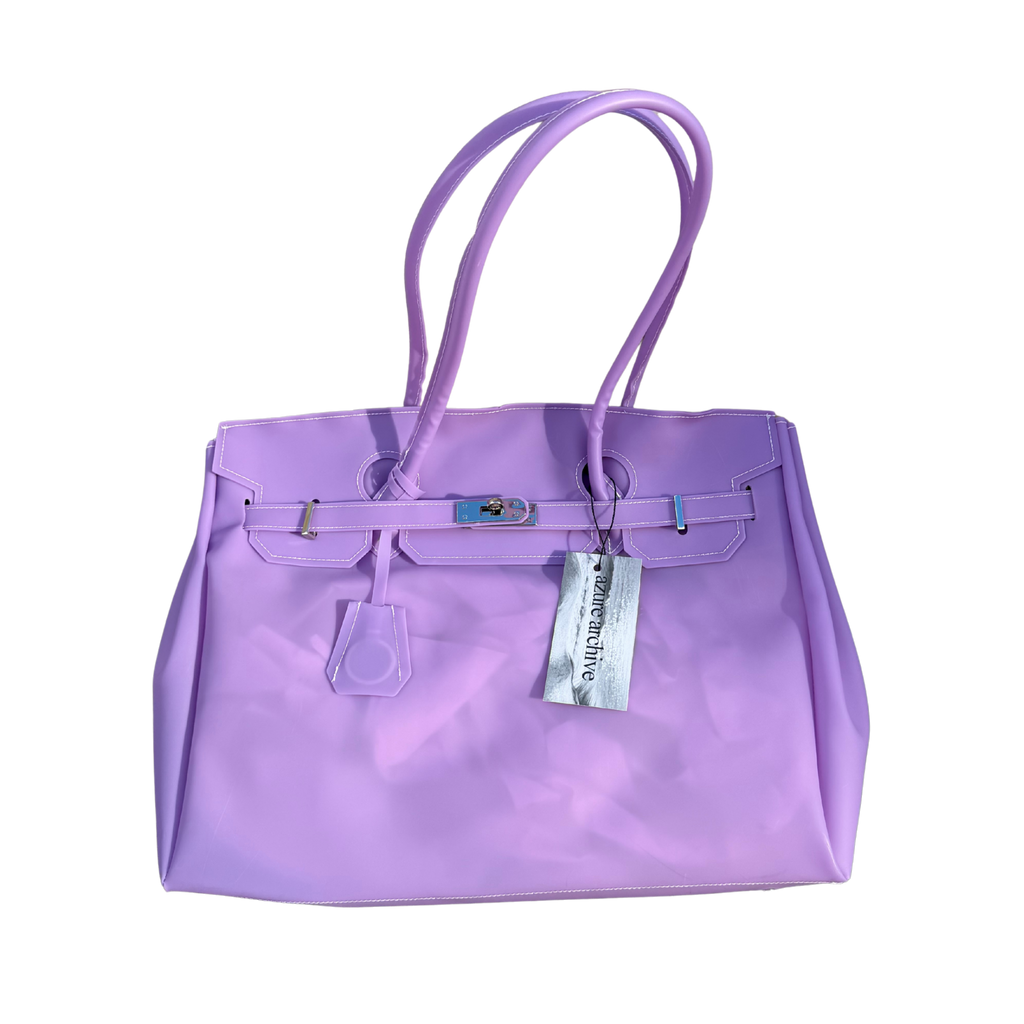 Large Jelly Firkin Bag — Purple