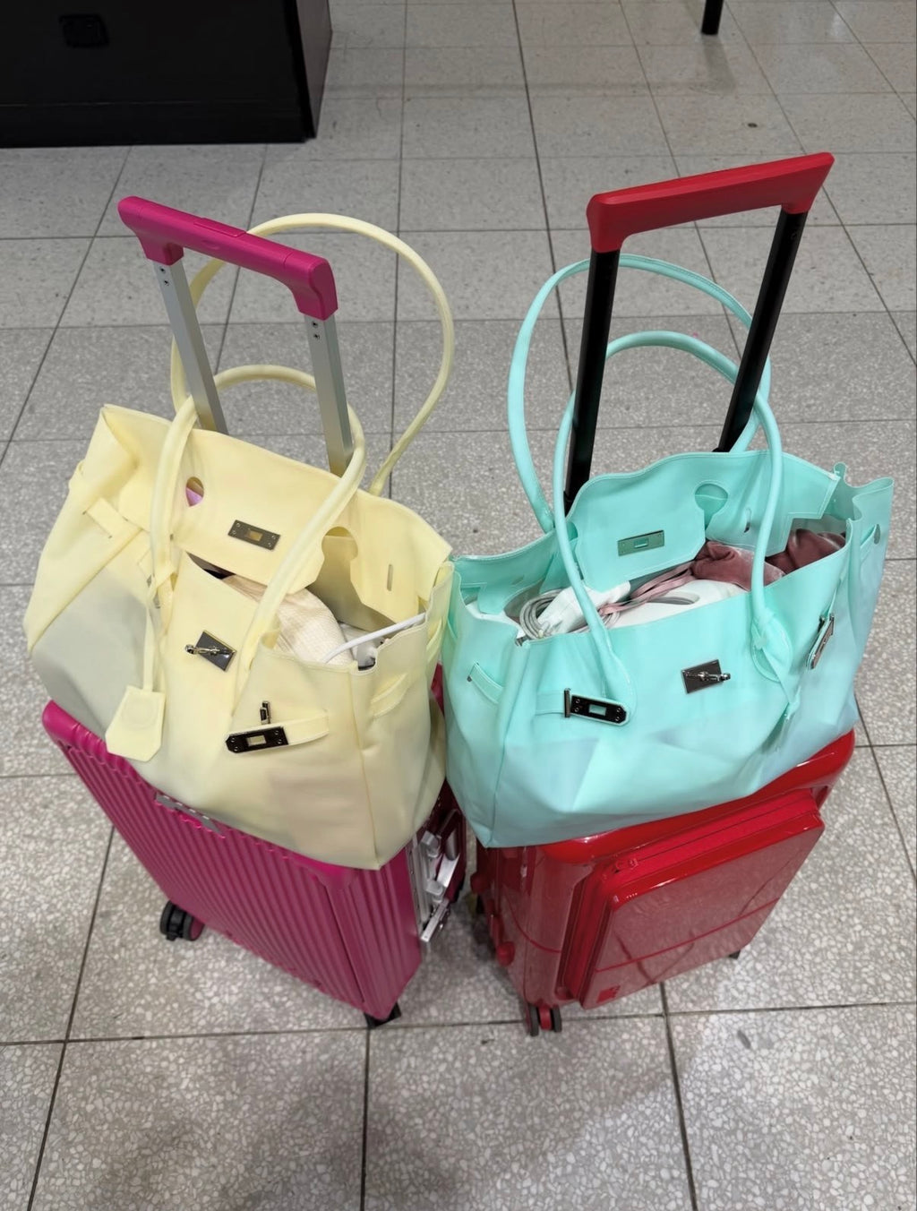 Large Jelly Firkin Bag — Yellow