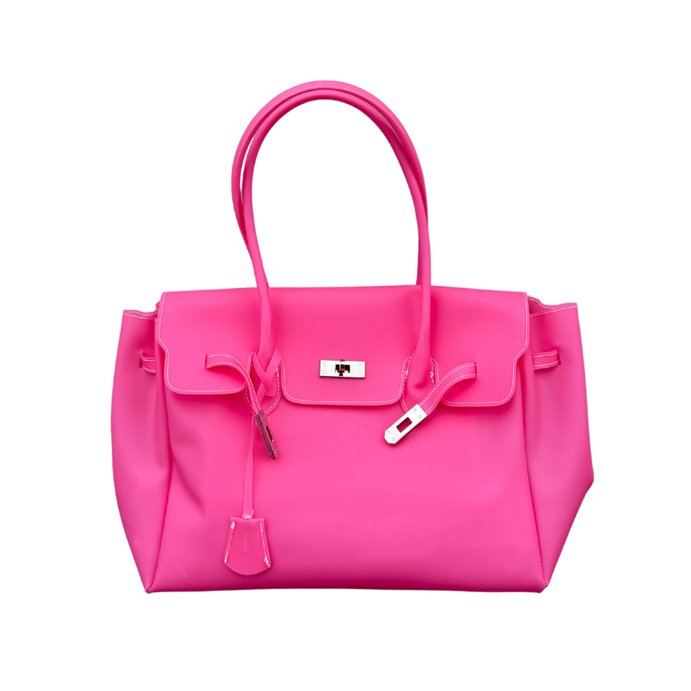 Jelly Firkin Bag — Hot Pink