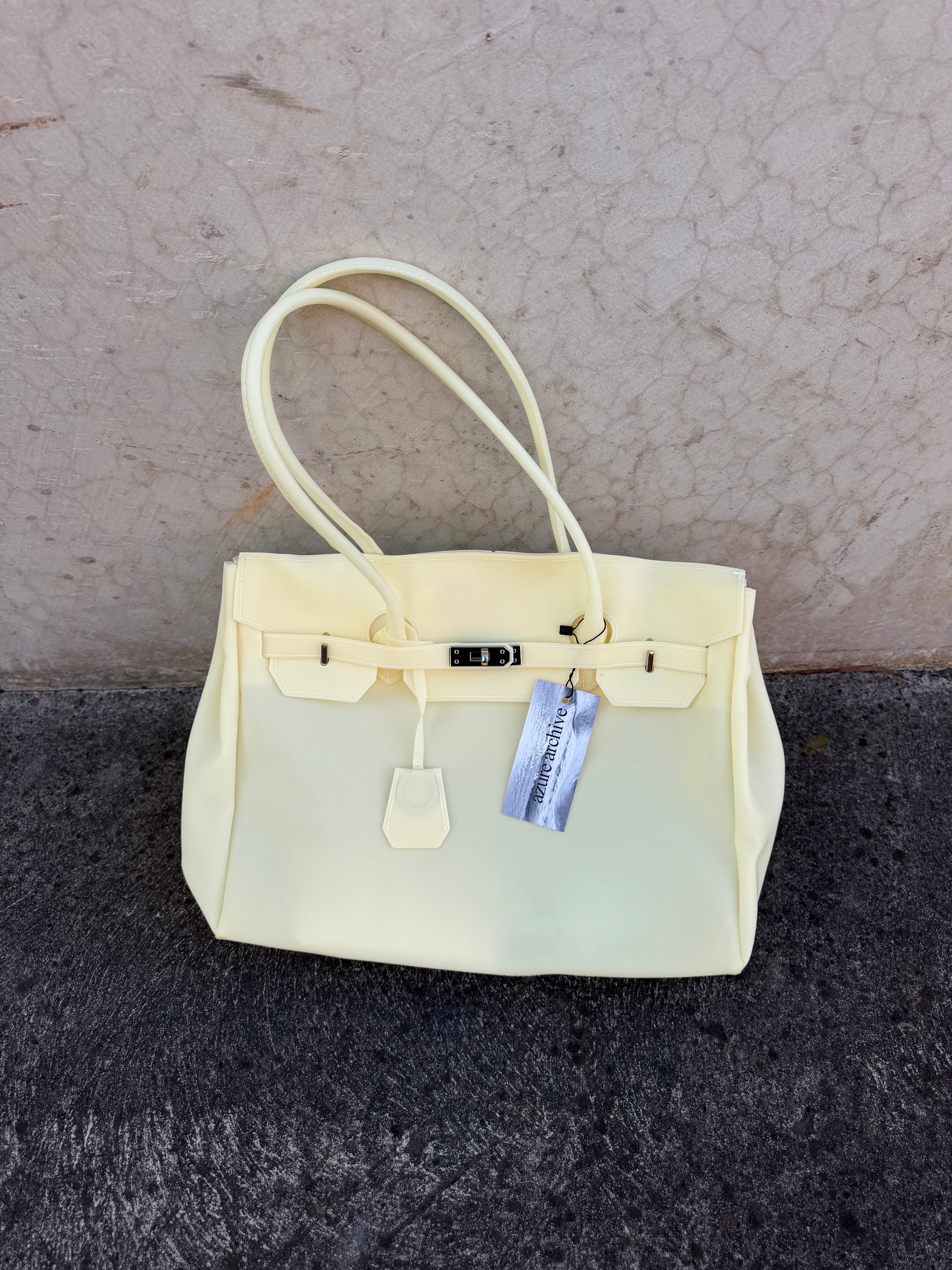 Large Jelly Firkin Bag — Yellow