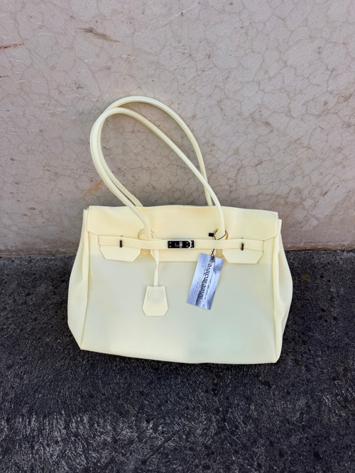 Large Jelly Firkin Bag — Yellow