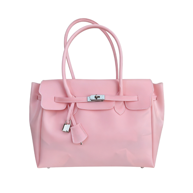 Medium Jelly Firkin Bag — Light Pink