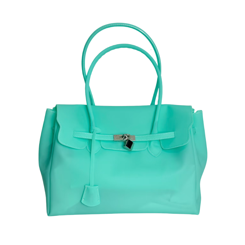 Medium Jelly Firkin Bag — Aqua – azure archive