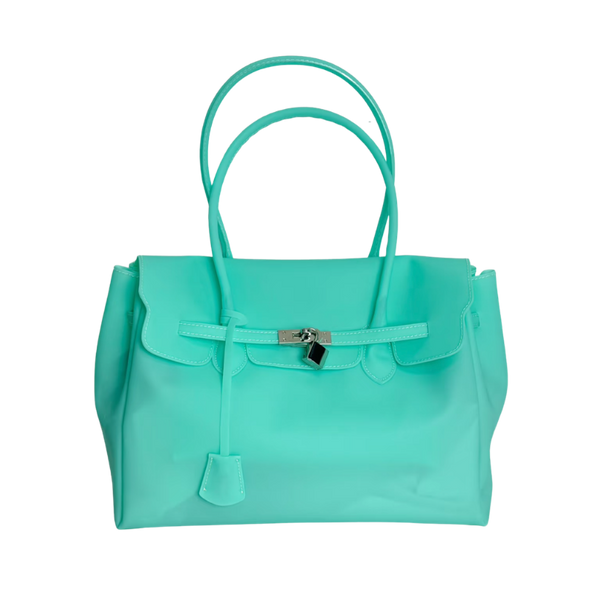 Medium Jelly Firkin Bag — Aqua – azure archive