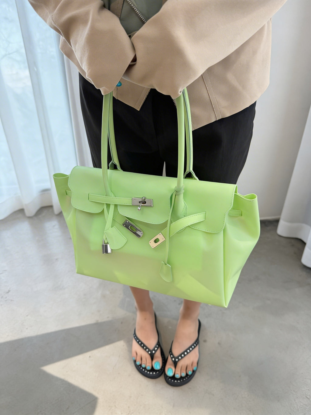 Jelly Firkin Bag — Green Apple