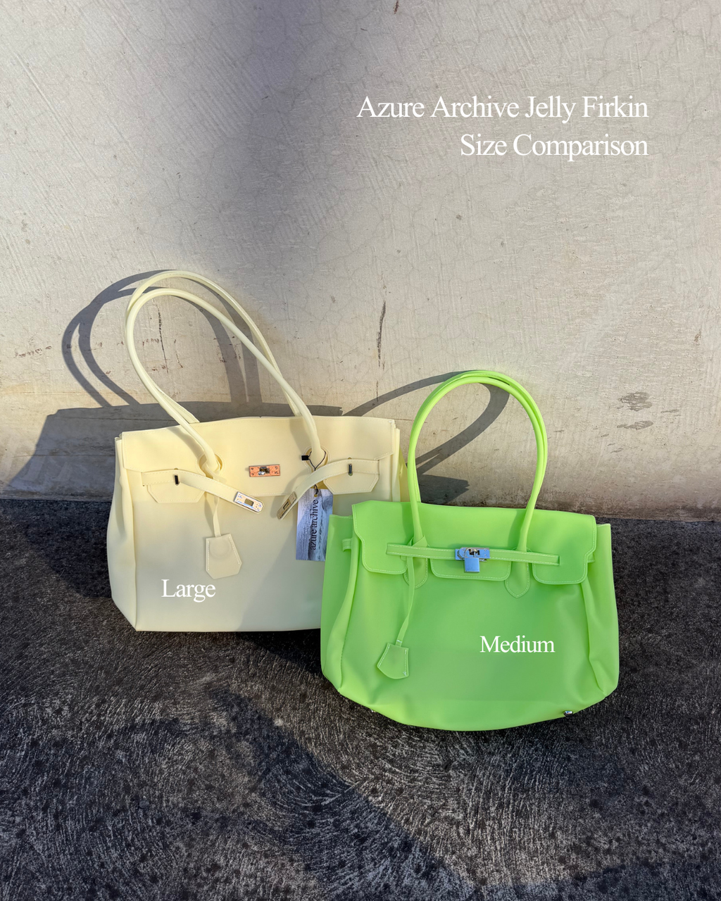 Large Jelly Firkin Bag — Purple